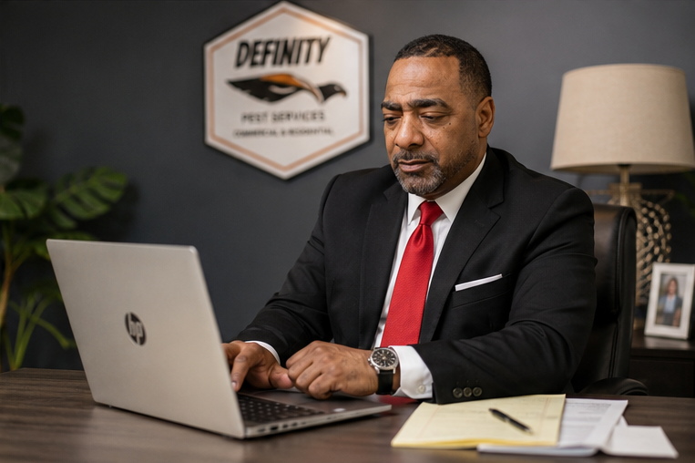 Johnny Lockridge, owner of Definity Pest Services
