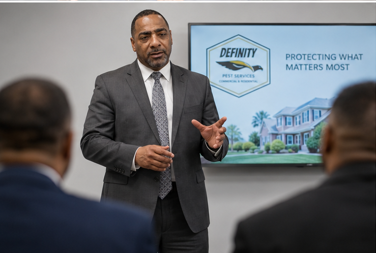 Johnny Lockridge, owner of Definity Pest Services